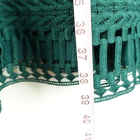 Asos Dress Womens SZ 14 Holiday Party Lace Fairy Whimsical Wedding Guest Modest - Picture 6 of 9